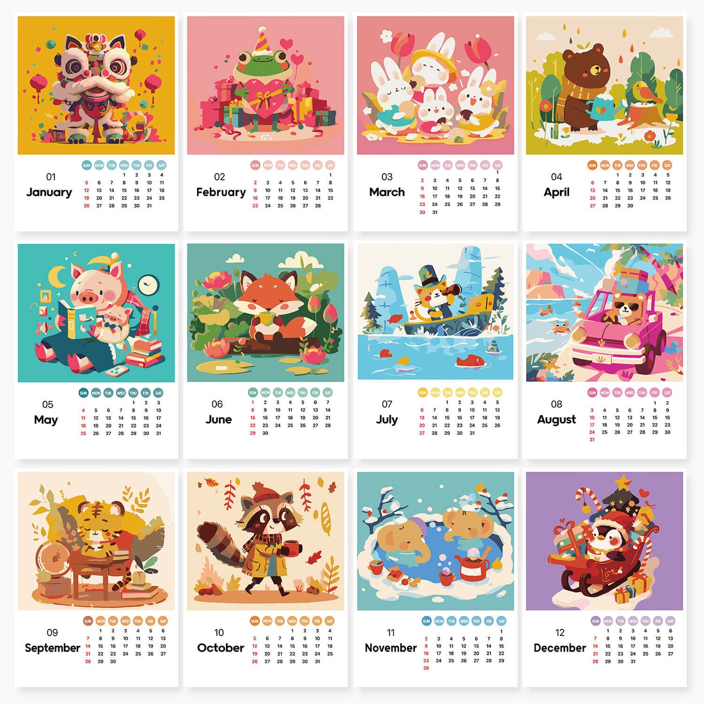 Paint by Numbers - Calendar