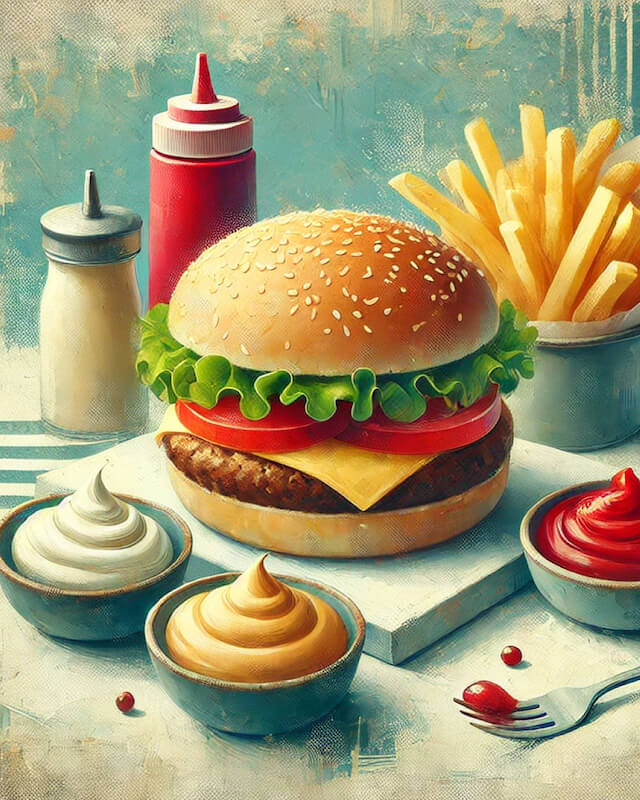 Paint by Numbers - Classic Burger Combo