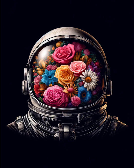 Paint by Numbers - Floral Astronaut