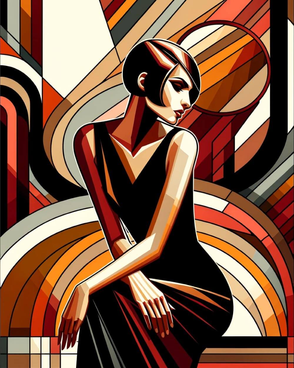 Portrait Numbers Paint by Numbers - Modern Portrait – Numbers to Art | Paint by Numbers
