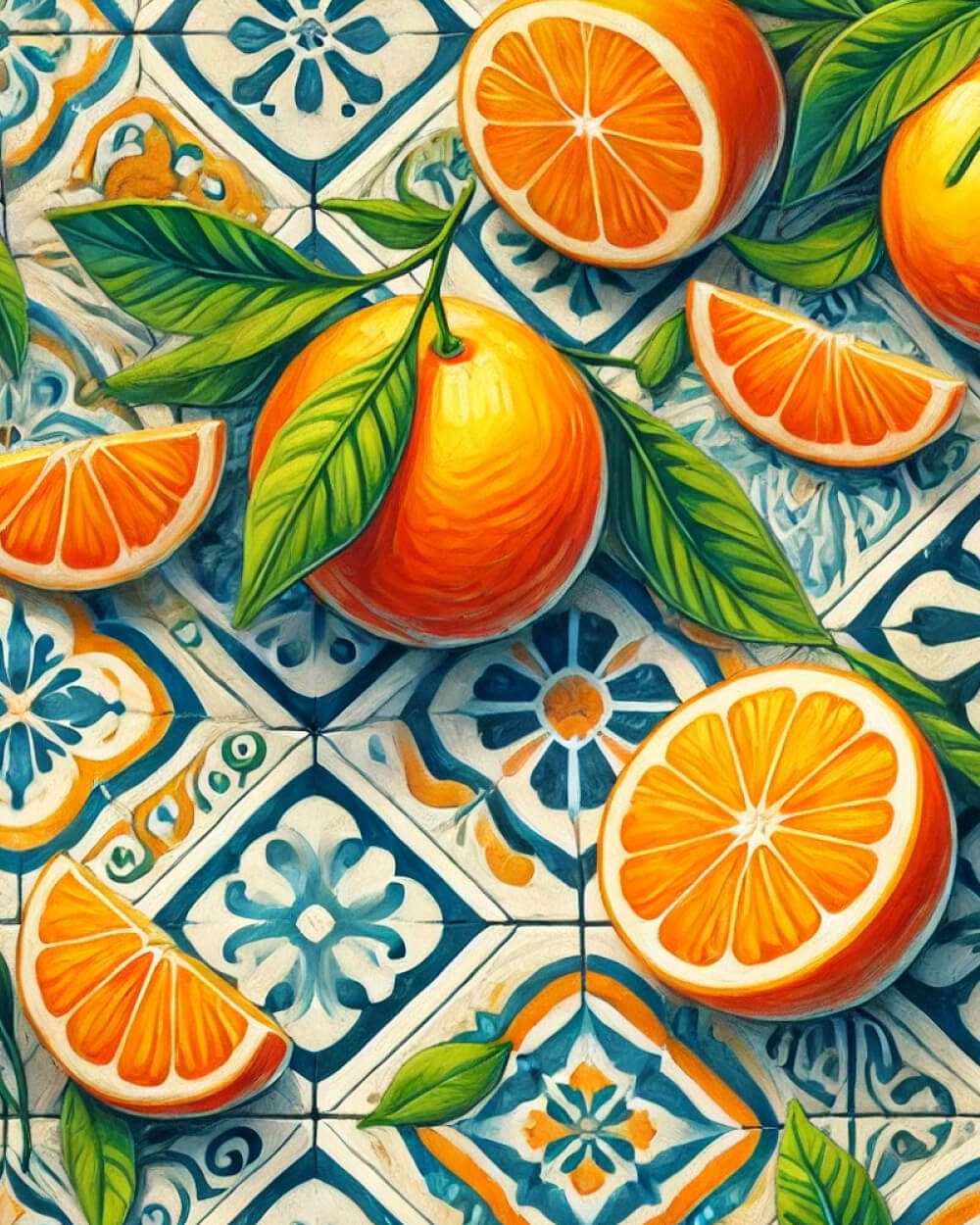 Numbers-to-Art-Orange-Mosaic