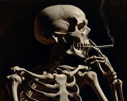 Paint by Numbers - Smoking Skeleton