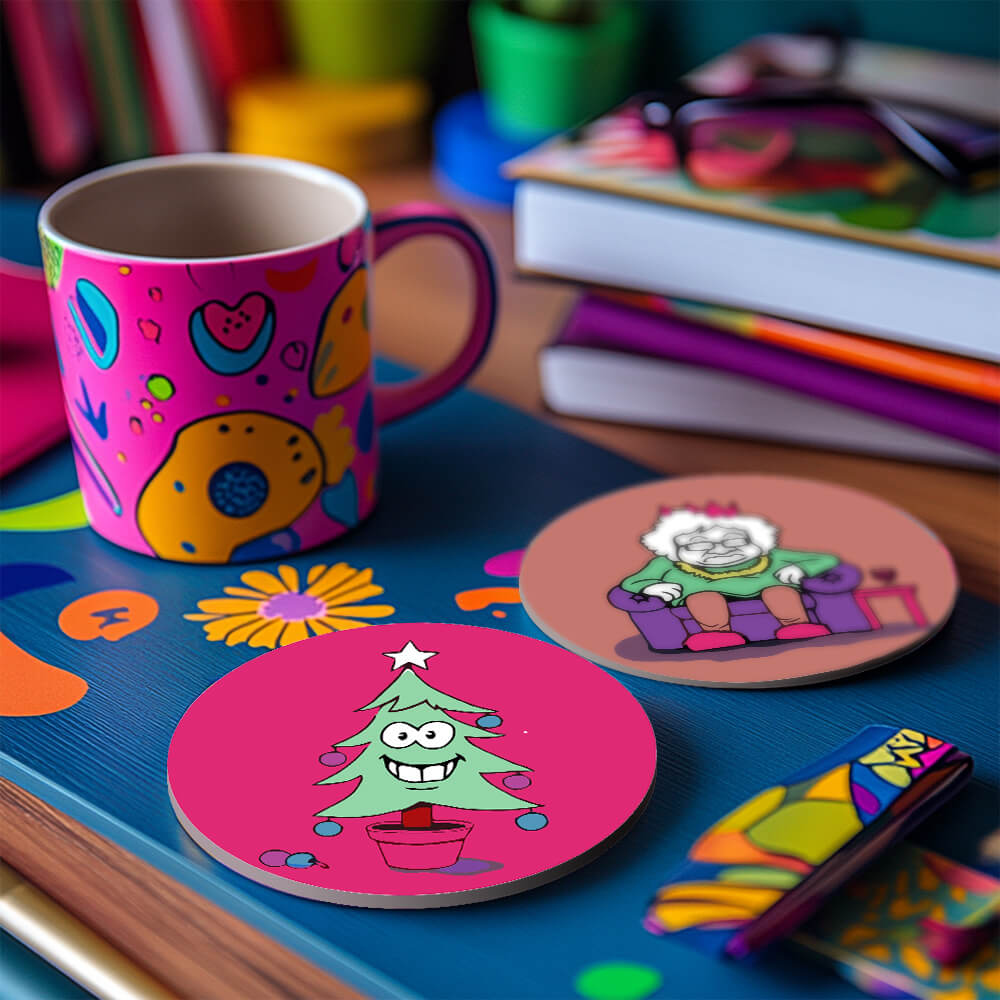 Paint by Numbers - Coasters | Christmas Figures