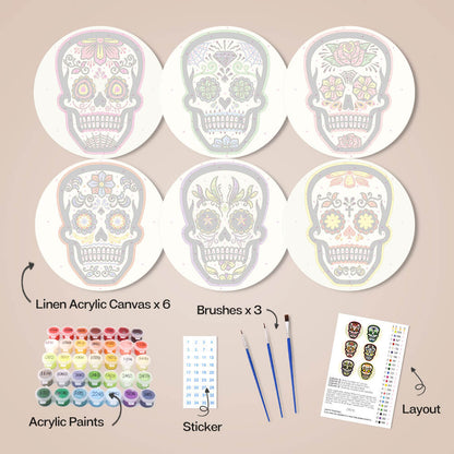 Paint by Numbers - Placemats | Calavera