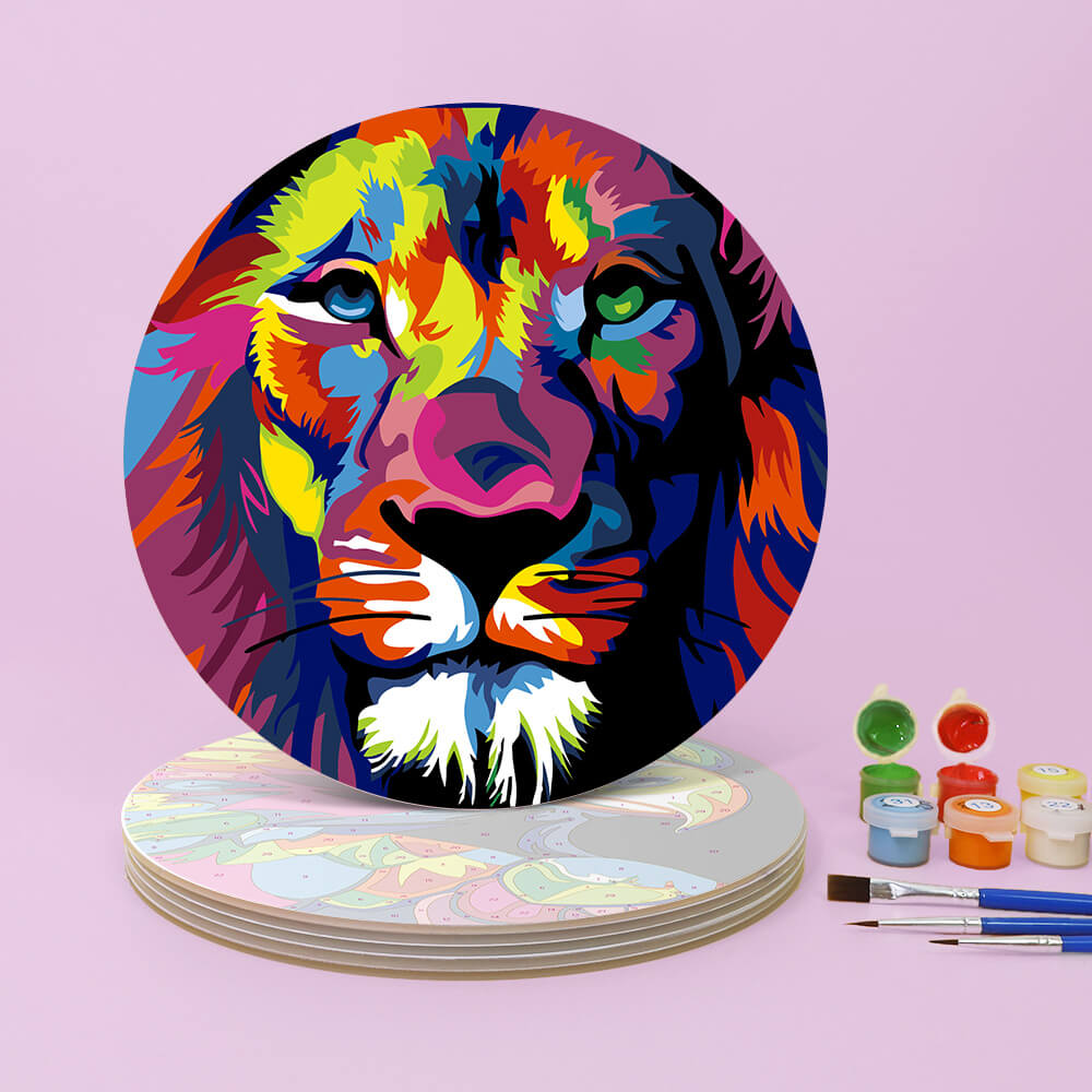 Paint by Numbers - Placemats | Colorful Animals