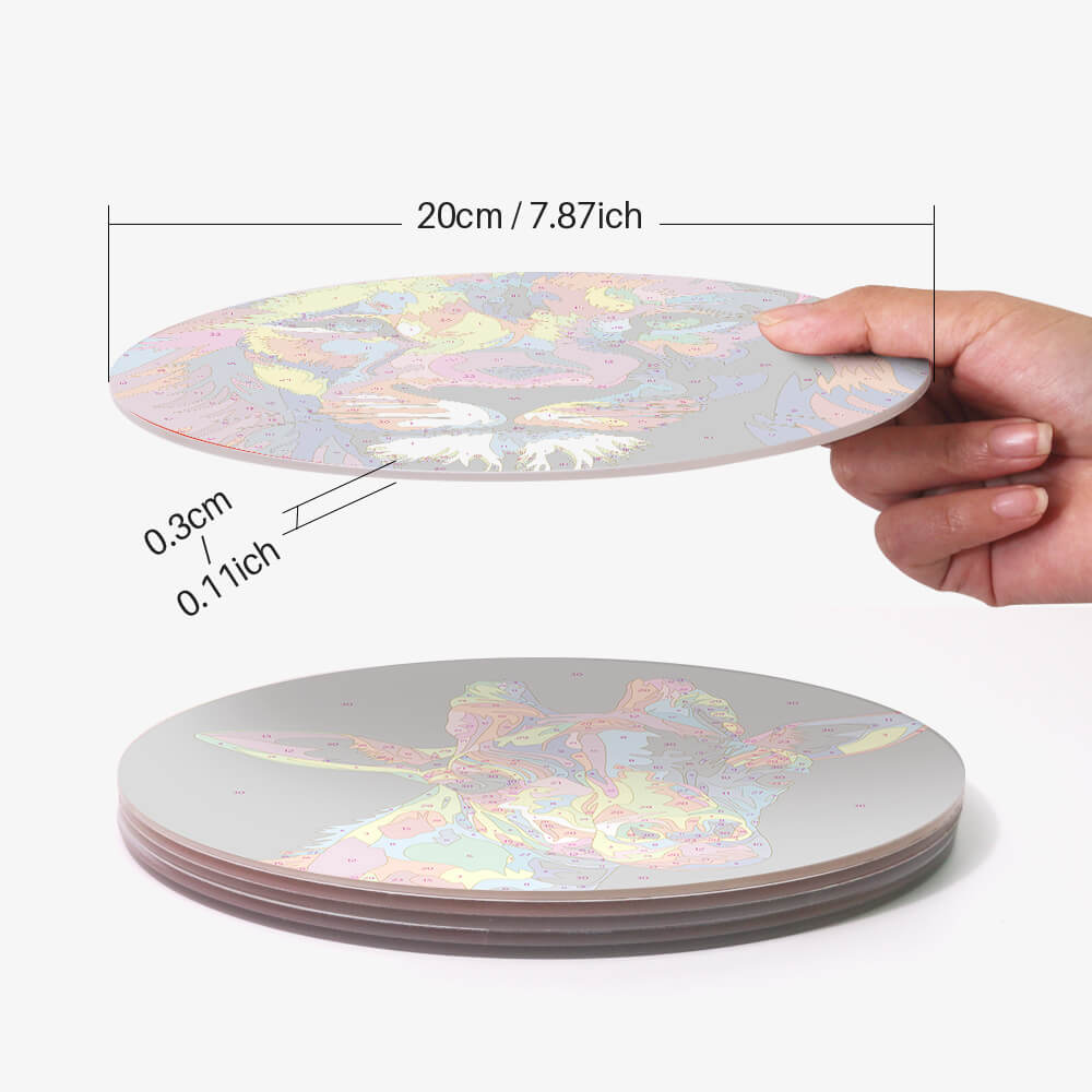 Paint by Numbers - Placemats | Colorful Animals