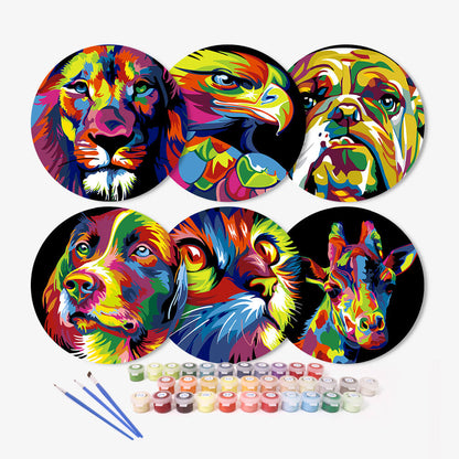 Paint by Numbers - Placemats | Colorful Animals