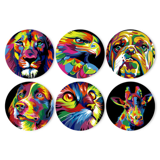 Paint by Numbers - Placemats | Colorful Animals