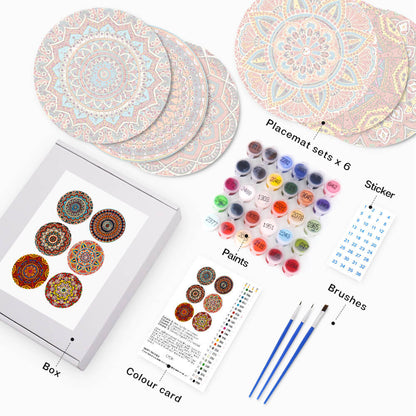 Paint by Numbers - Placemats | Mandala