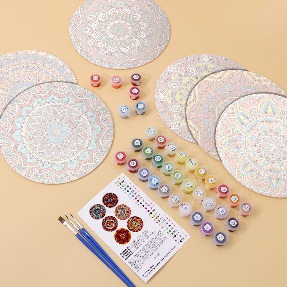 Paint by Numbers - Placemats | Mandala