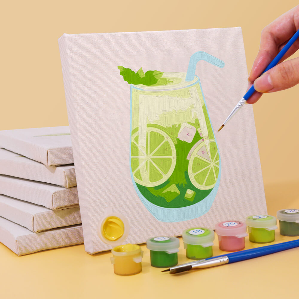 Paint by Numbers - 6 Mini Paintings | Cocktails