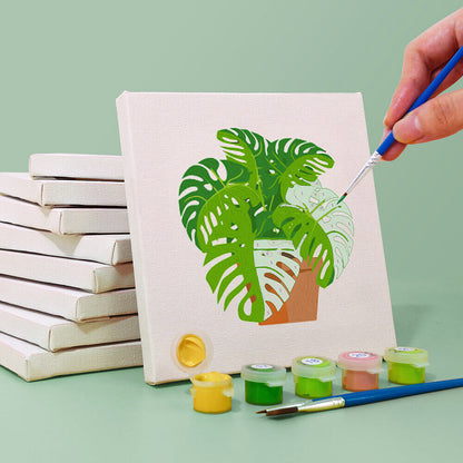 Paint by Numbers - 9 Mini Paintings | Houseplants