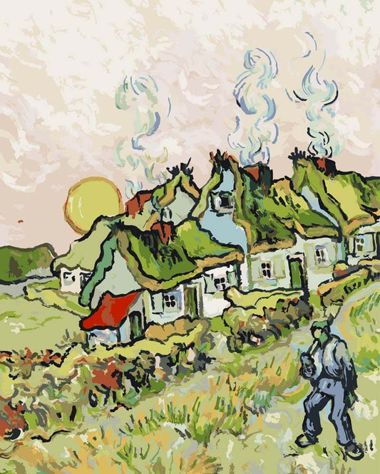 Paint by Numbers - Houses and Figures | Vincent van Gogh