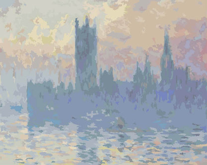 Paint by Numbers - Houses of Parliament, Sunset | Claude Monet