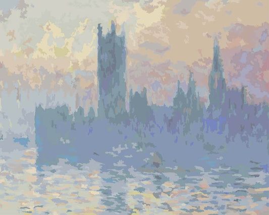 Paint by Numbers - Houses of Parliament, Sunset | Claude Monet