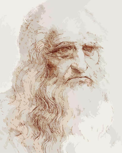 Paint by Numbers - Self-Portrait | Leonardo da Vinci