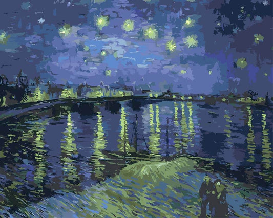 Paint by Numbers - Starry Night Over the Rhône | Vincent van Gogh