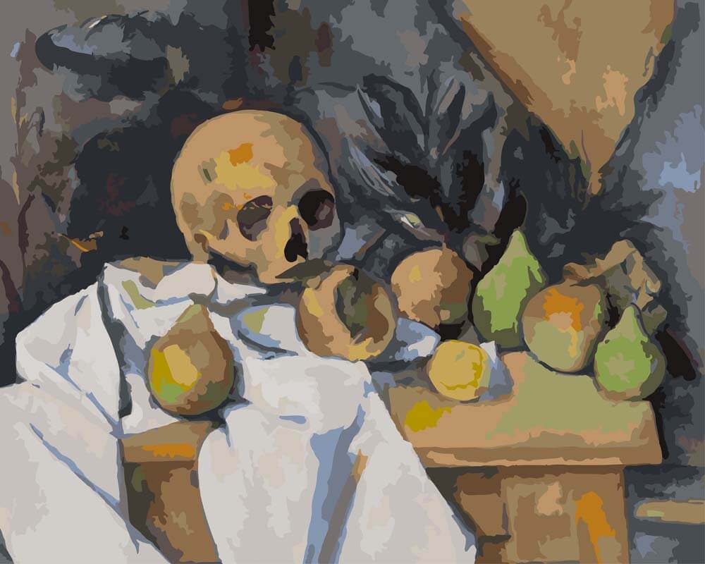 Paint by Numbers - Still Life with Skull | Paul Cezanne