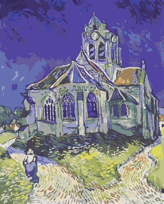 Paint by Numbers - The Church at Auvers | Vincent van Gogh