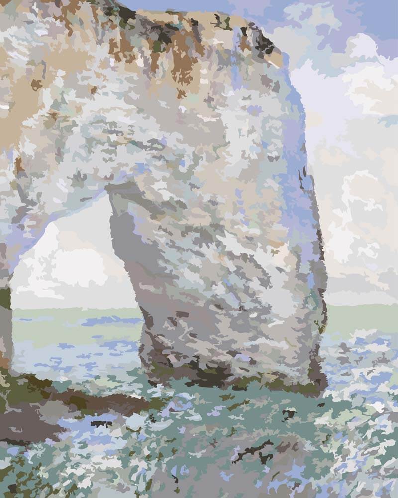 Paint by Numbers - The Manneporte at Étretat | Claude Monet