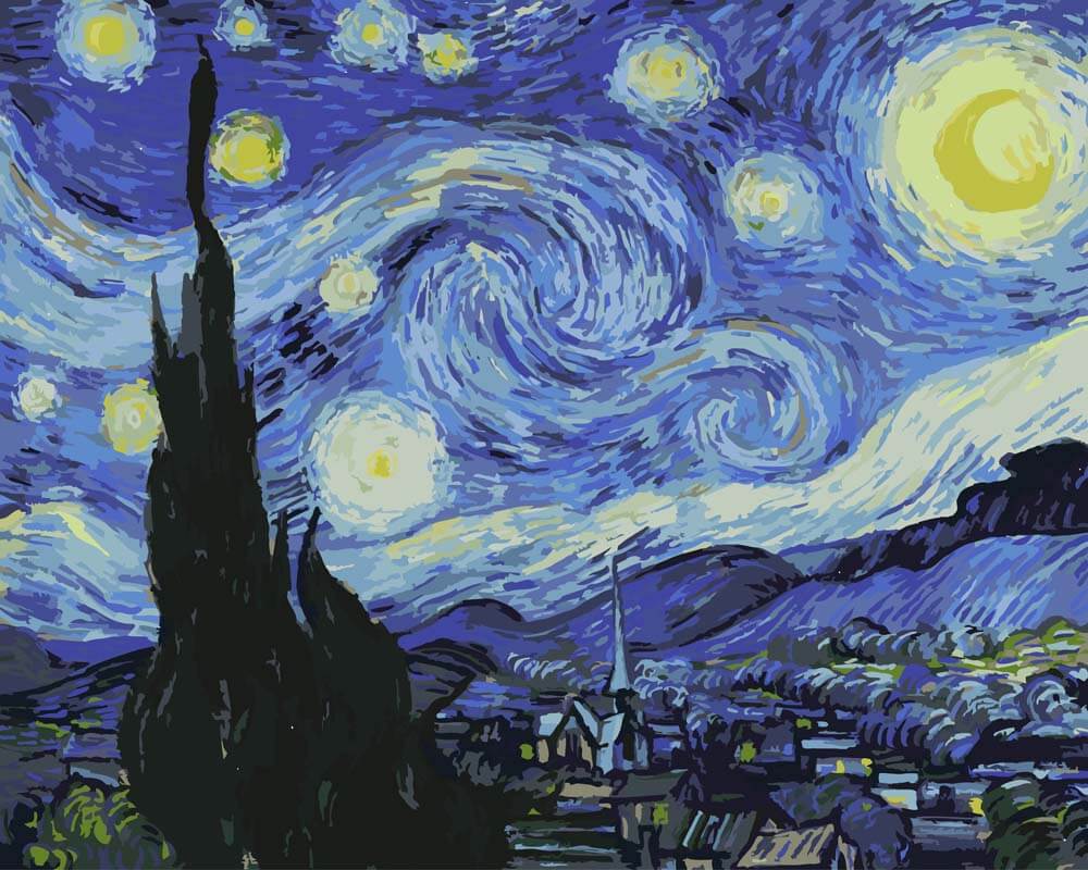 Paint by Numbers - The Starry Night | Vincent van Gogh