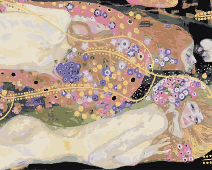 Paint by Numbers - Water Serpents II | Gustav Klimt