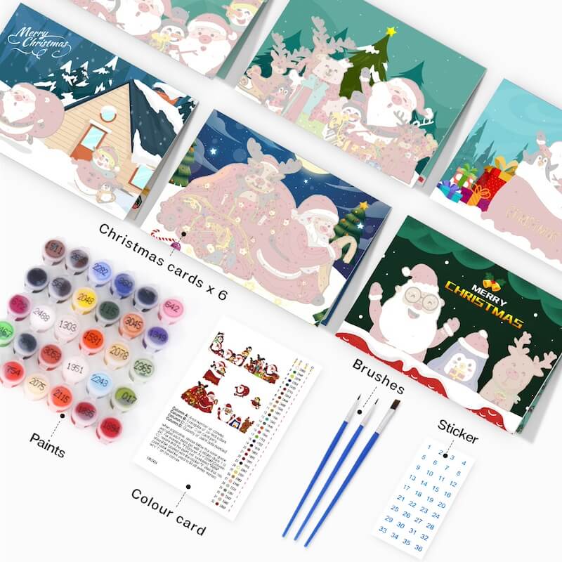 Paint by Numbers - Christmas Cards | Christmas time