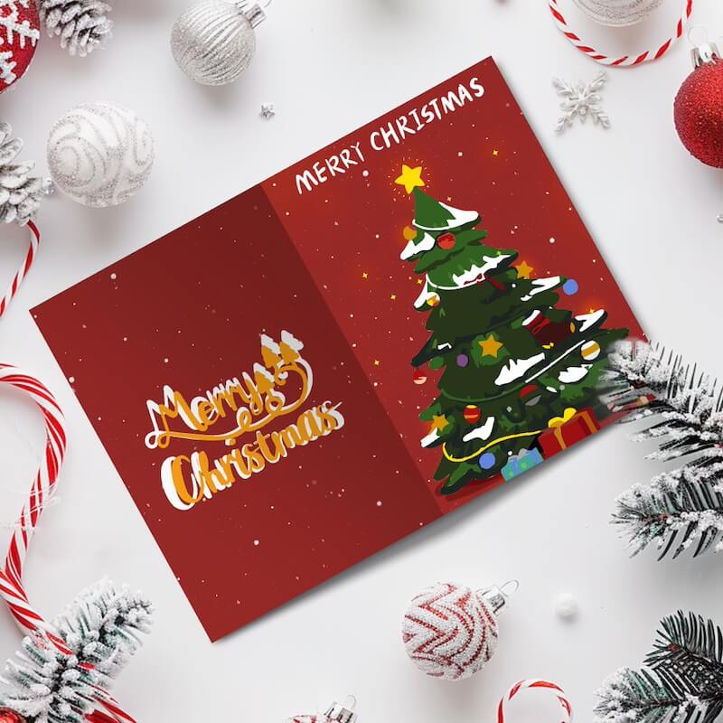 Paint by Numbers - Christmas Cards | Christmas tree