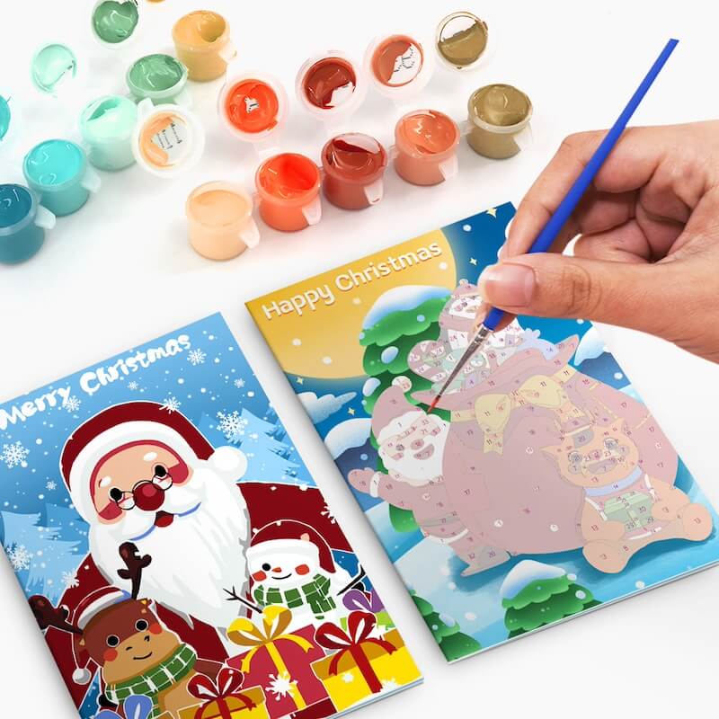 Paint by Numbers - Christmas Cards | Christmas tree