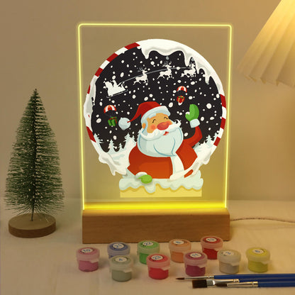 Paint by Numbers -  Christmas Light | Christmas Snow Globe