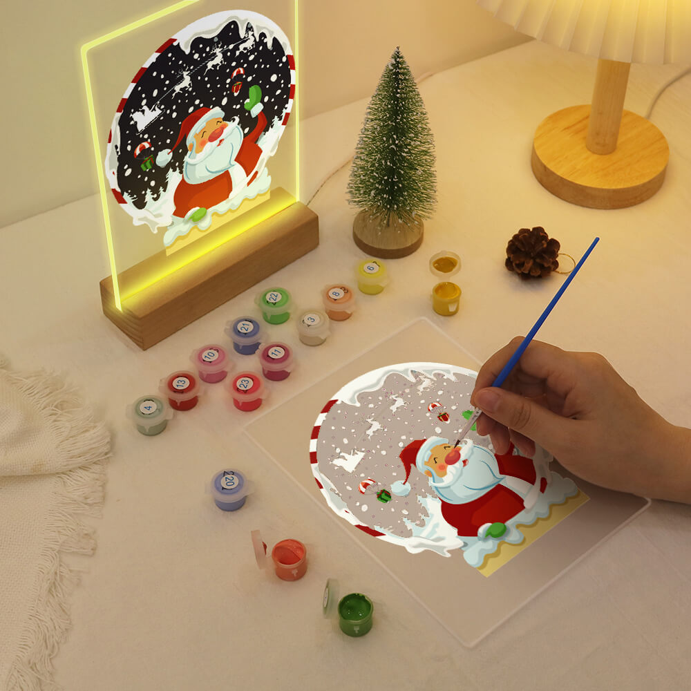 Paint by Numbers -  Christmas Light | Christmas Snow Globe