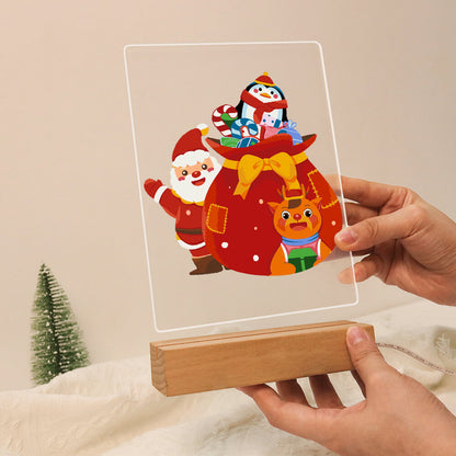 Paint by Numbers -  Christmas Light | Santa Claus with gifts