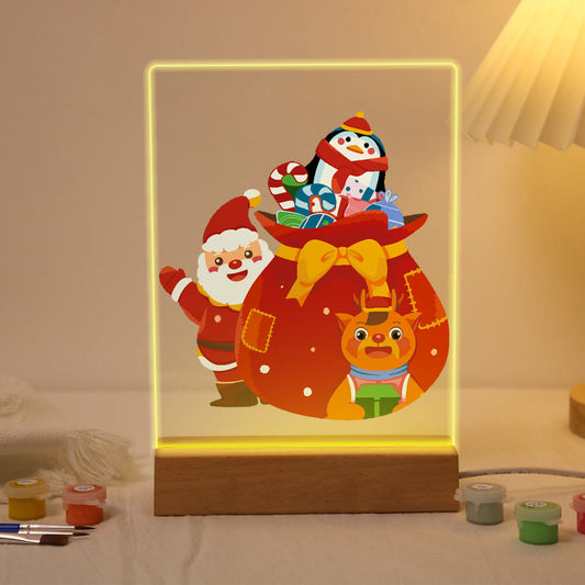 Paint by Numbers -  Christmas Light | Santa Claus with gifts