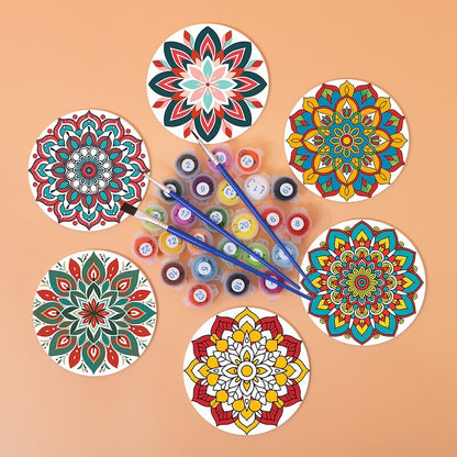 Paint by Numbers - Coasters | Mandala Designs