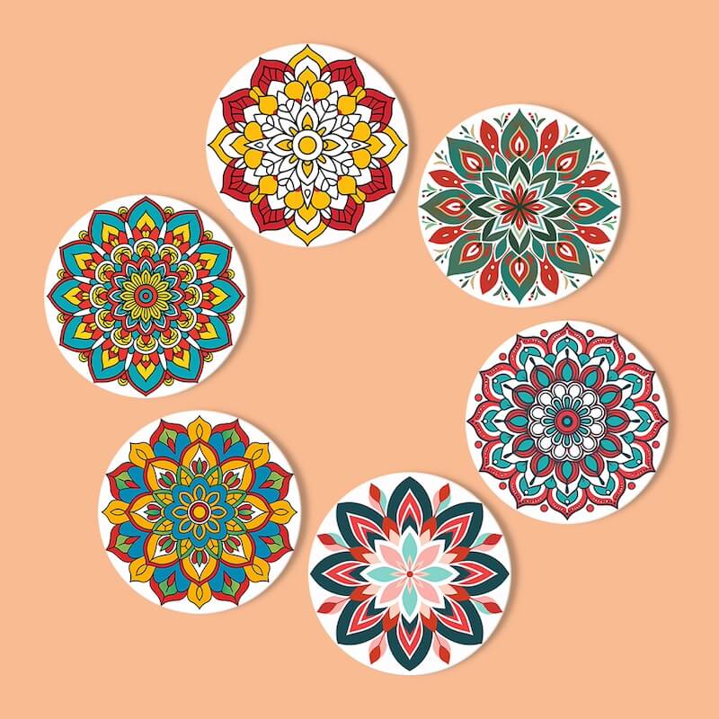 Paint by Numbers - Coasters | Mandala Designs