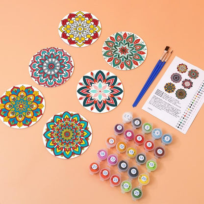 Paint by Numbers - Coasters | Mandala Designs