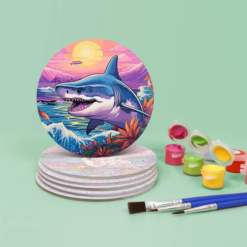 Paint by Numbers - Coasters | Sea Animals